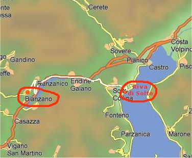 Come raggiungere Bianzano